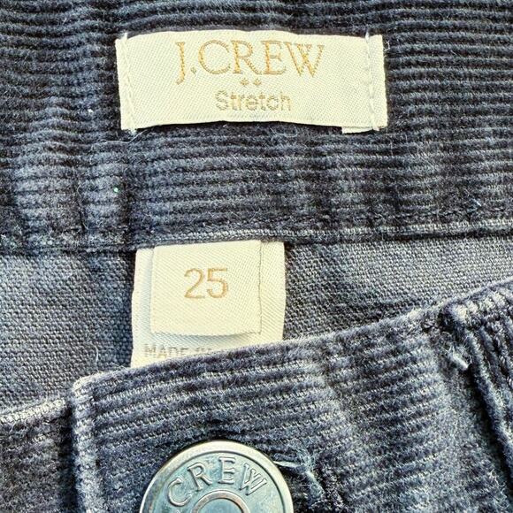 J. Crew Corduroy Pants Straight Leg Low-Rise Womens Sz 25 Black - Picture 7 of 8